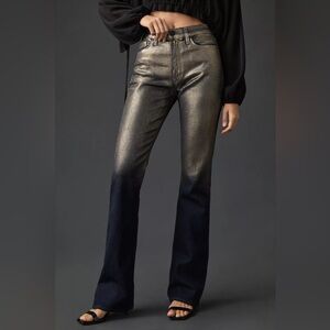 Anthropologie Hudson Barbara High-Rise Shine Bootcut Jeans